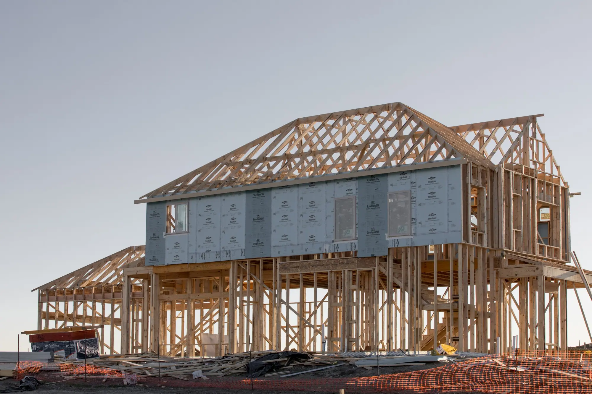 A Fort Worth home mid-construction